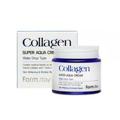 Коллагеновый интенсивно увлажняющий крем Water Drop 80 мл FARMSTAY Collagen Super Aqua Cream, Farm Stay