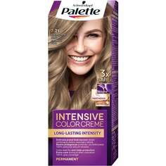 Краска для волос Palette Intensiv Color Creme в оттенке Кремовый 7-21 пепельный средний блондин