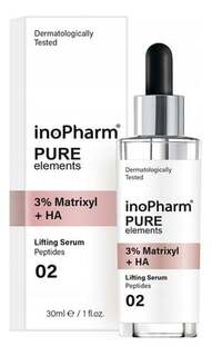 Лифтинг-сыворотка для лица с 3% матриксилом и гиалуроновой кислотой, 30 мл InoPharm, Pure Elements