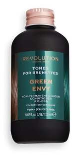 Тоны для брюнеток, Тонирующая краска для темных волос 5 Green Envy, 150 мл Revolution Haircare