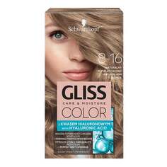 Крем-краска для волос 8-16, натуральный пепельный блондин Schwarzkopf Gliss Color