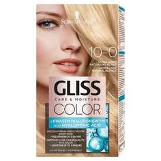Краска для волос 10-0 ультра светлый натуральный блондин Schwarzkopf, Gliss Color Care &amp; Moisture