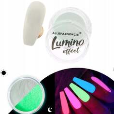 Светящаяся в темноте пудра, Fluo Lumino Effect 2 AlleNaznokcie, AllePaznokcie