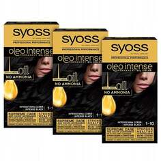 Краска Syoss Oleo Intense 1-10 Intense Black 3 шт.