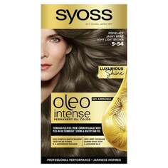 Стойко окрашивающая краска для волос с маслами, 5-54 Пепельно-русый Syoss Oleo Intense