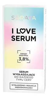 Разглаживающая сыворотка с AHA+PHA кислотами 3,8% 30мл Soraya I Love Serum