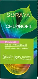 Увлажняющие нормализующие капли для лица 30 мл Soraya Chlorophyll