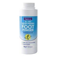 Антибактериальная пудра для ног, 100 г Beauty Formulas, Foot Care