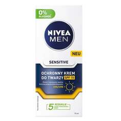 Защитный крем для лица SPF 15, 75 мл Nivea Men Sensitive