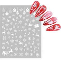 Самоклеящиеся рождественские наклейки для ногтей Deni Carte