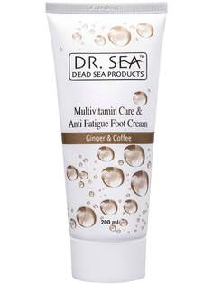 Мультивитаминный крем для ног против усталости с имбирем и кофе, 200мл Dr.Sea, Dr. Sea
