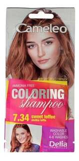 Шампунь Cameleo Coloring 7.34 Sweet Toffee 40мл Delia Cosmetics