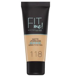 Тональный крем 118 Нюд, 30 мл Maybelline, Fit me