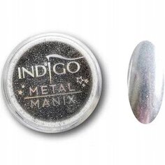 Серебряный порошок Indigo Metal Manix 2,5 г, Indigo Nails Lab