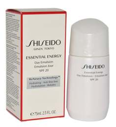 Дневная увлажняющая эмульсия для лица, SPF 20, 75 мл Shiseido, Essential Energy