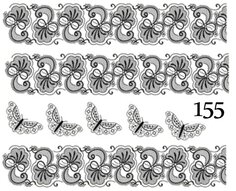 Водные наклейки для ногтей - №155, inna
