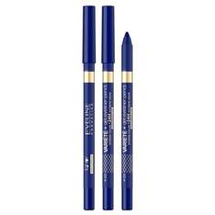 Гелевой водостойкий карандаш для глаз, 03 Синий Eveline Cosmetics Variete