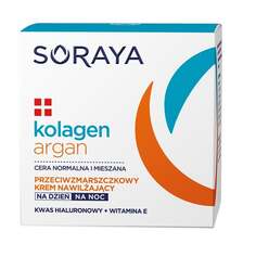 Увлажняющий крем против морщин на день и ночь, 50 мл Soraya, Collagen &amp; Argan