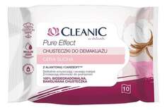 Салфетки для снятия макияжа для сухой кожи, 10 шт. Cleanic Pure Effect, Cleanic Pure Effect