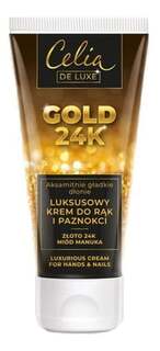 Роскошный крем для рук и ногтей, 80 мл Celia, De Luxe Gold 24K