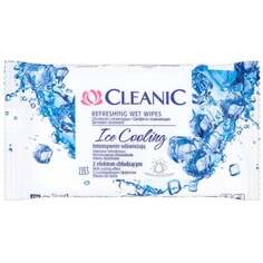 Освежающие салфетки Ice Cooling, 15 шт. Cleanic