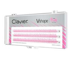 Пучки ресниц Clavier Vshape Color Edition Pink Mix