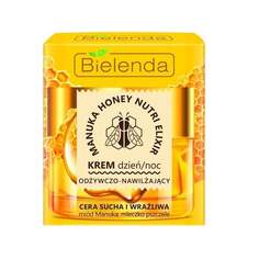 Питательный и увлажняющий дневной/ночной крем Manuka Honey для сухой и чувствительной кожи, 50 мл Bielenda
