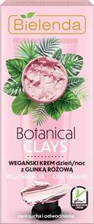 Веганский дневной и ночной крем с розовой глиной, 50 мл Bielenda, Botanical Clays