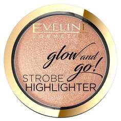 Хайлайтер для лица 02 Gentle Gold, 8,5 г Eveline Cosmetics, Glow and Go