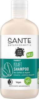 Укрепляющий шампунь для волос с органическим кофеином и аргинином, 250 мл Sante