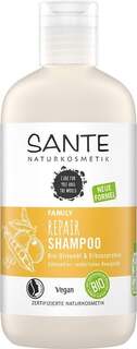 Восстанавливающий шампунь с органическим оливковым маслом и протеинами гороха, 250 мл Sante Repair
