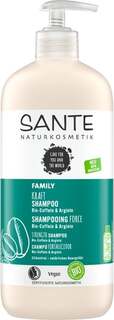 Укрепляющий шампунь для волос с органическим кофеином и аргинином, 500 мл Sante Strength &amp; Shine