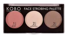 Палетка для осветления и моделирования лица, 10 г Kobo Professional, Face Strobing Palette