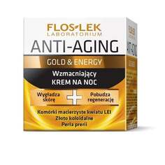 Укрепляющий ночной крем, 50 мл Floslek, Anti-Aging, Gold &amp; Energy, FLOS-LEK