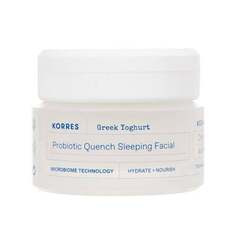Ночное средство для лица с пробиотиком и греческим йогуртом, ультраувлажняющий ночной крем Korres