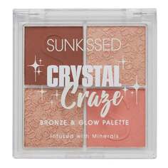 Палетка для лица Sunkissed, Crystal Craze, Bronze &amp; Glow