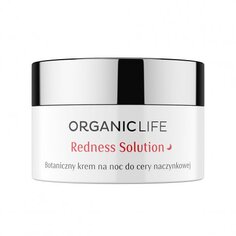 Ночной крем для сосудистой кожи, 50 г Organic Life, Redness Solution