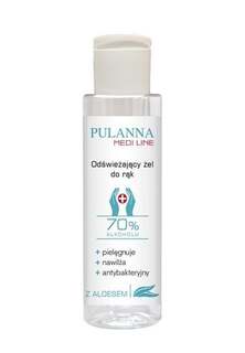 Пуланна, гель для рук антибактериальный/освежающий 70% спирт с алоэ, 100 мл, Pulanna