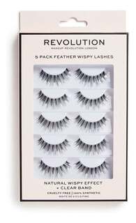 Накладные ресницы, 5 пар Makeup Revolution, Wispy Lashes