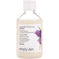 Увлажняющий антивозрастной шампунь для сухих окрашенных волос, 250 мл Simply Zen, Age Benefit &amp; Moisturizing Shampoo
