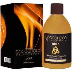 Кератин для выпрямления волос, разглаживает, укрепляет, питает, защищает цвет, 250 мл Cocochoco, Gold Premium Keratin Treatment