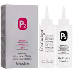И нейтрализатор – набор для перманентной завивки для окрашенных и химически обработанных волос Echosline P2 Perm 2