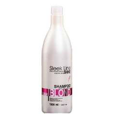 Шампунь, придающий розовый оттенок светлым волосам с шелком 1000мл Stapiz, Sleek Line Blush Blond