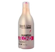 Шампунь Sleek Line Blush Blond, придающий розовый оттенок светлым волосам с шелком, 300 мл Stapiz