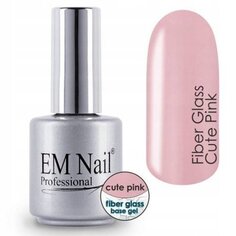Гелевая основа со стекловолокном, Cute Pink EM Nail