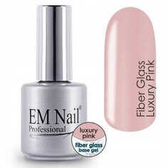 Гелевая основа со стекловолокном, Luxury Pink EM Nail