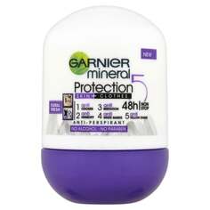 Шариковый антиперспирант, 50 мл Garnier, Mineral Protection 5 Floral Fresh