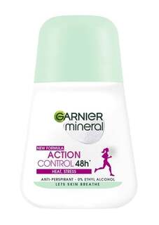Шариковый дезодорант, тепловой стресс, 48 часов, 50 мл Garnier, Mineral Action Control