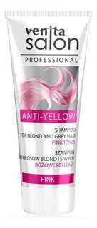 Восстанавливающий шампунь для светлых и седых волос Розовый, 200 мл Venita Salon, Professional