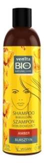 Восстанавливающий шампунь для волос 300мл Venita Bio Amber